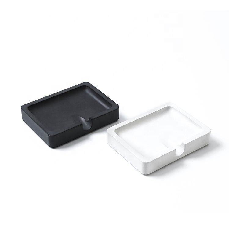 Concrete square soap dish