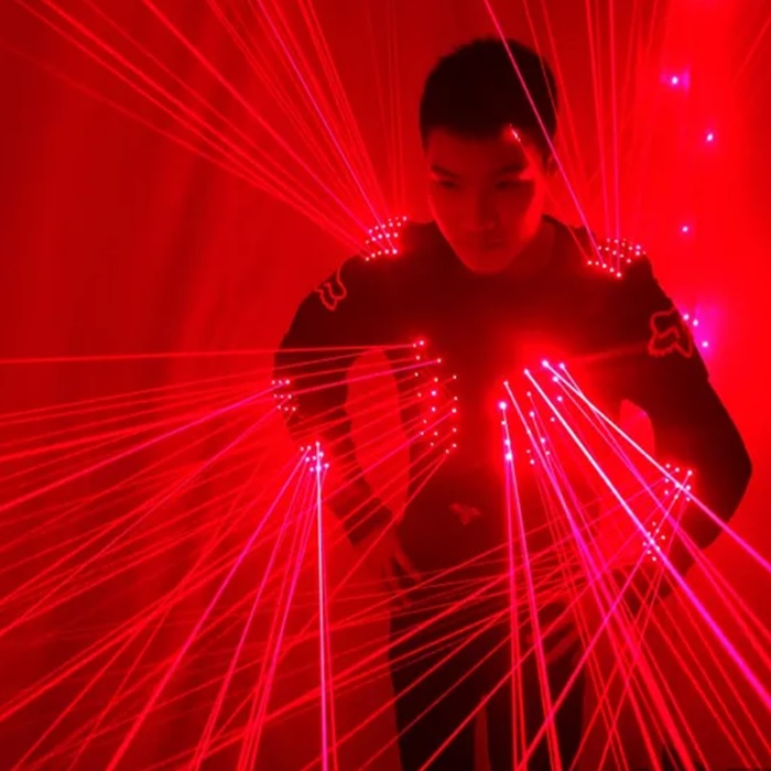 Fashionable Laser Light LED Disfraz De Robot /LED Robot Costume