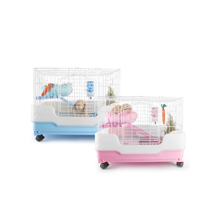 Indoor Household Rabbit Chinchilla Cage Luxury Double Cage for Small Animals Pet Nest